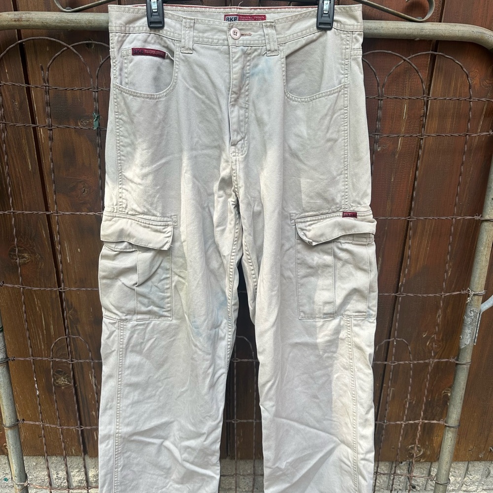 BKE Y2K Beige Cargo Pants with Pockets